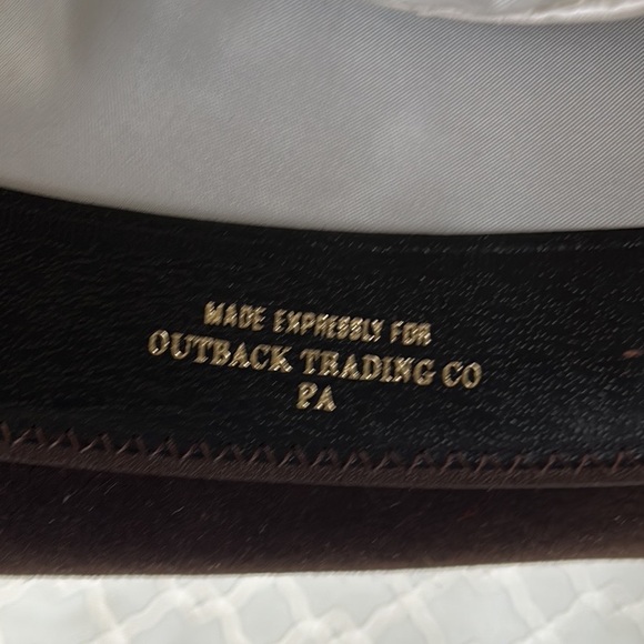 Akubra Brown Fur Felt Silver Heart Band Outback Snowy River Cattleman Hat 56 cm - Picture 14 of 16